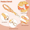 5Pcs 5 Colors Handmade Macrame Cotton Wristlet Bracelet Keychain Pendant Decoration HJEW-GL0001-15-5