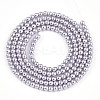 Baking Paint Pearlized Glass Pearl Bead Strands HY-N002-2mm-A04-3