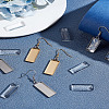 12Pcs 2 Colors 304 Stainless Steel Earring Hooks STAS-LP0002-04-3