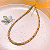 Natural Crazy Agate Heishi Graduated Beaded Necklaces JO0051-2-1