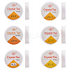 12Roll 6 Style Round Crystal Elastic Stretch Thread EW-YS0001-01-2