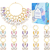 Alloy Enamel Pendant Decorations HJEW-SC00049-1
