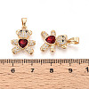 Brass Micro Pave Cubic Zirconia Pendants LS-KK-CJC0015-19G-05-3