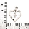 Brass Micro Pave Cubic Zirconia Pendants KK-U033-10P-02-3