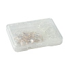 30Pcs 5 Styles Brass Pave Clear Cubic Zirconia Links Connector Charms ZIRC-FS0001-04-8