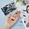 40Pcs 2 Colors Alloy Aglets for Shoelaces FIND-DC0004-99-3