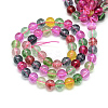 Synthetic Quartz/Piezoelectric Quartz Beads Strands G-S150-35-12mm-01-2
