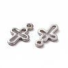 Brass Tiny Cross Charms KK-L205-10P-2