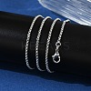 1.5mm Rack Plating Brass Box Chain Necklaces for Women Men MAK-L044-21P-2