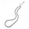 Non-Tarnish 304 Stainless Steel Mesh Chains Necklace for Men Women LS-NJEW-N052-03P-3