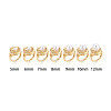 Brass Micro Pave Cubic Zirconia Adjustable Cup Peg Ring Settings KK-B166-03G-4