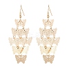 Brass Dangle Earrings EJEW-B157-02B-G-4