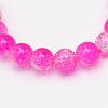 Baking Paint Crackle Glass Bead Strands CCG-S001-4mm-09-3
