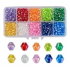Bicone AB Color Plated Eco-Friendly Transparent Acrylic Beads TACR-CJ0001-12-1