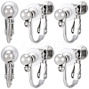 20Pcs 316 Stainless Steel Clip-on Earring Findings STAS-BBC0008-59P-1