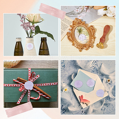 Translucent PVC Adhesive Stickers DIY-CP0009-54A-1