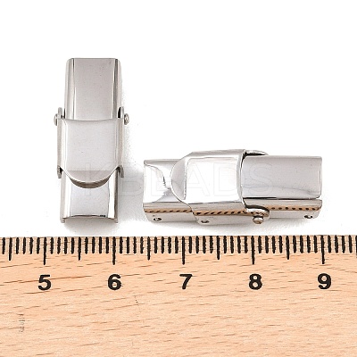 Tarnish Resistant 201 Stainless Steel Watch Band Clasps STAS-P221-22A-P-1