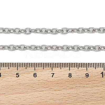 Tarnish Resistant 304 Stainless Steel Cable Chain Bracelets BJEW-M188-06-1