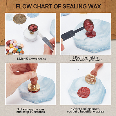 Wax Seal Stamp Set AJEW-WH0208-1100-1