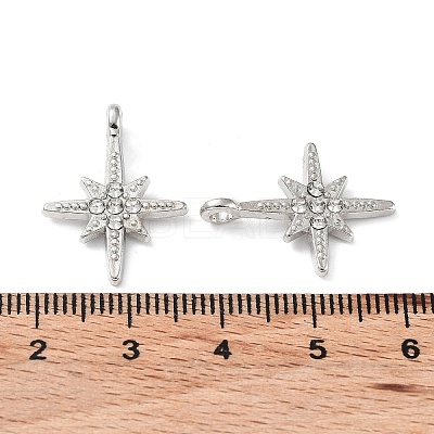 Alloy with Rhinestone Pendants FIND-B028-16P-1
