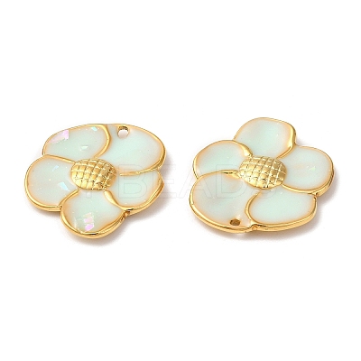 304 Stainless Steel Enamel Pendants STAS-K256-01G-02-1