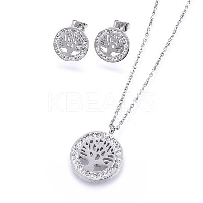 304 Stainless Steel Jewelry Sets SJEW-H143-04P-1