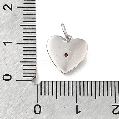 925 Sterling Silver Micro Pave Clear Cubic Zirconia Charms STER-V001-01P-01-1