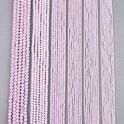 Electroplate Glass Beads Strands EGLA-A044-J6mm-L02-1