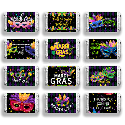 Leaf Paper Self Adhesive Mini Candy Bar Wrappers DIY-WH0604-010-1