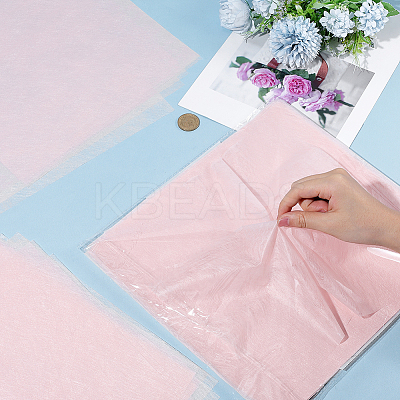 114Pcs Square Cotton Flower Bouquet Wrapping Paper Decoration AJEW-SP0004-30A-1
