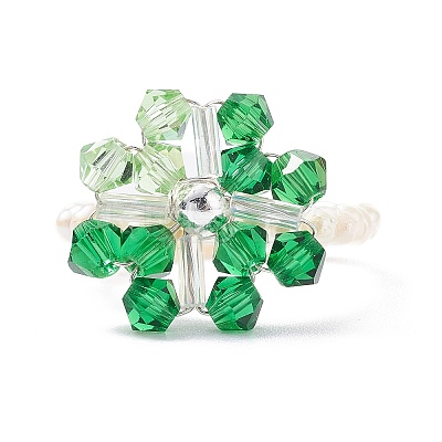 Snowflake Finger Rings RJEW-TA00023-01-1