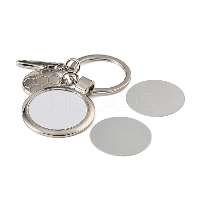 Football Alloy Sublimation Blanks Keychains AL-CBAF9A1-02P-04-1