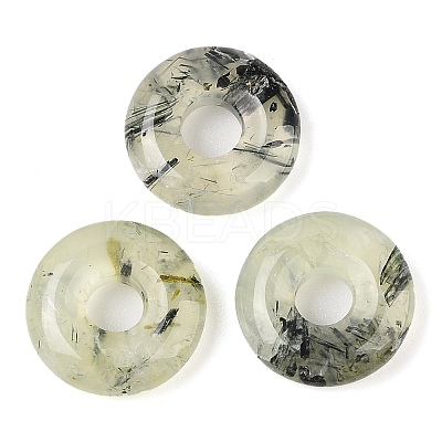 Natural Prehnite Pendants G-C066-02-01-1