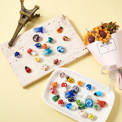 116Pcs Handmade Lampwork Beads LAMP-CD0001-10-1