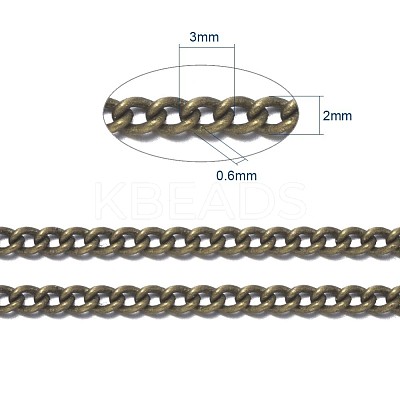 Brass Twisted Chains CHC-S096-AB-NF-1-1
