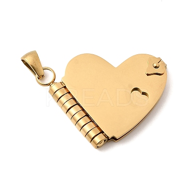 304 Stainless Steel Pendants STAS-K297-03G-1