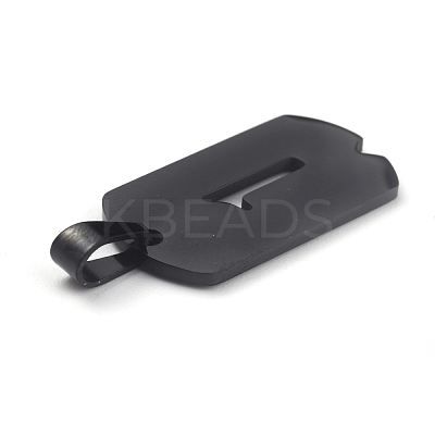 Ion Plating(IP) 304 Stainless Steel Pendants STAS-O127-E01-1
