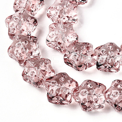 Transparency Glass Beads Strands GLAA-T023-12G-1