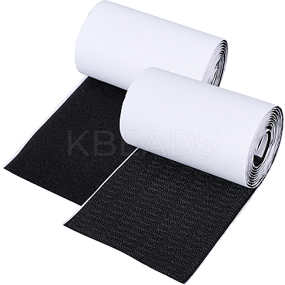 Rectangle Self Adhesive Polyester & Nylon Hook and Loop Tapes DIY-WH20002-129-1
