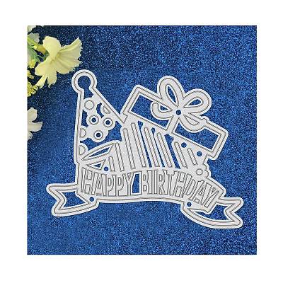 Birthday Carbon Steel Cutting Dies Stencils DIY-WH0170-054-1