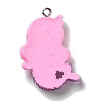 Opaque Resin Pendants LS-RESI-D055-034P-1