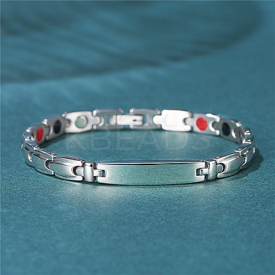304 Stainless Steel Panther Chain Watch Band Bracelets JB668A-1