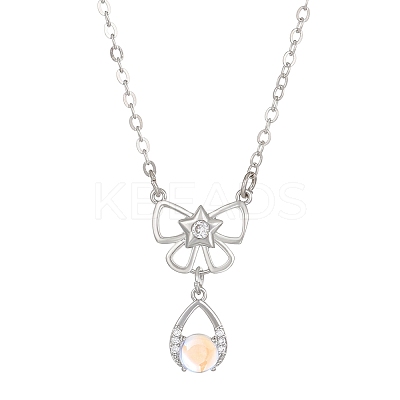 Constellation Rhinestone Pendant Necklace PW-WG94542-06-1