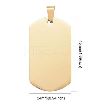 PVD Vacuum Plating 304 Stainless Steel Big Pendants LS-STAS-I140-19E-G-1