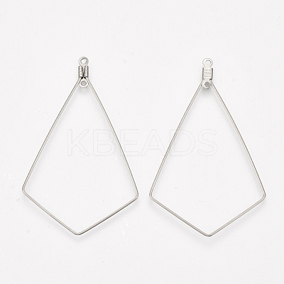 Tarnish Resistant 304 Stainless Steel Wire Pendants LS-STAS-S103-09-1