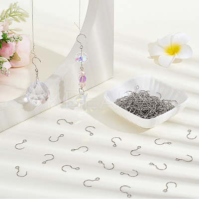 300Pcs 304 Stainless Steel S-shaped Hook STAS-SP0002-15-1
