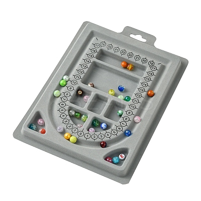 Plastic Flocked Bead Design Boards ODIS-YW0001-02-1