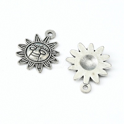 Tibetan Style Alloy Sun Pendants TIBEP-Q041-077AS-NR-1