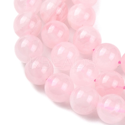 Pink Color Natural Madagascar Rose Quartz Beads Strands G-D809-19-8mm-1
