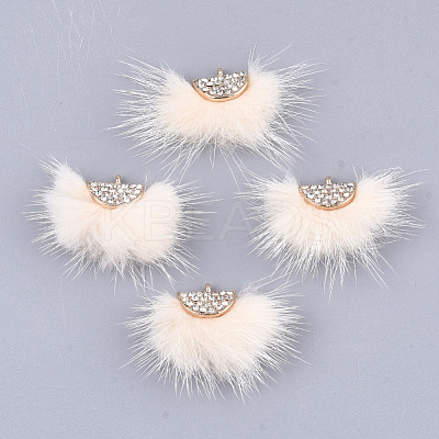 Faux Mink Fur Tassel Pendant Decorations FIND-T040-06-1